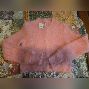 Free People Celeste Pink Cardigan NWT XS RETAIL$168